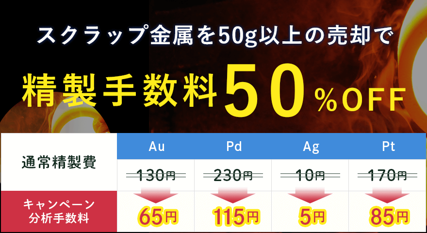 歯科スクラップ金属特典