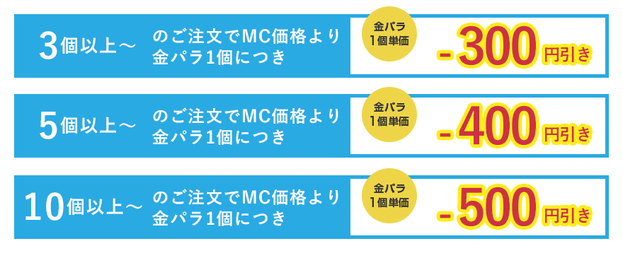 金パラMC販売