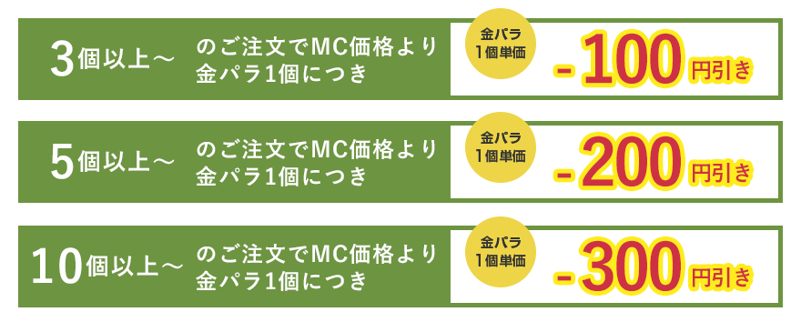 金パラMC販売